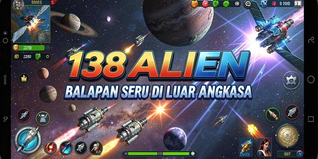 Gameplay mendebarkan dan lintasan luar angkasa di 138ALIEN.