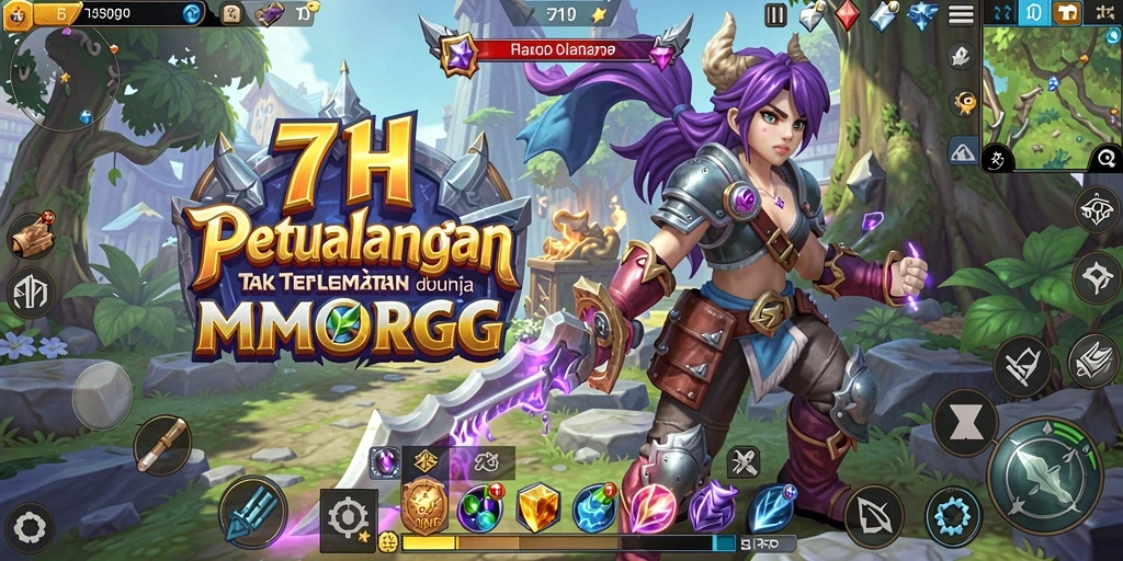 Tampilan gameplay 71H yang menakjubkan dalam dunia MMORPG.