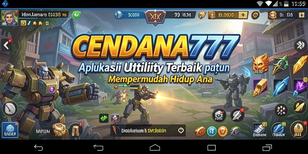 Screenshot utama CENDANA777 menampilkan antarmuka pengguna yang intuitif dan fungsional.