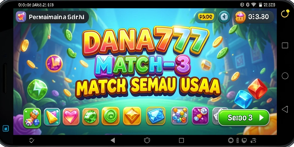 Screenshot utama menunjukkan gameplay seru dalam DANA777.