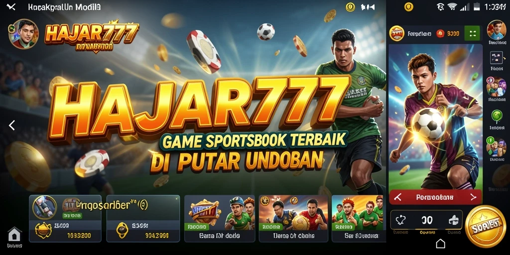Tampilan gameplay seru di aplikasi Sportsbook HAJAR777.