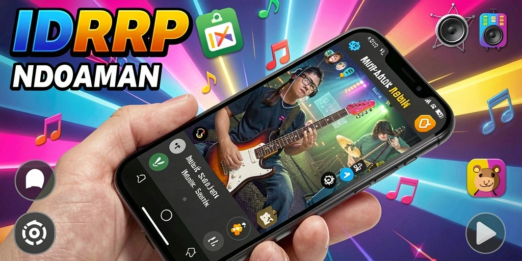 Tampilan gameplay IDRRP yang seru dan penuh warna.