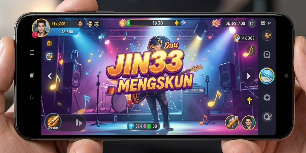 Tampilan gameplay JIN33 yang menarik saat bermain musik.