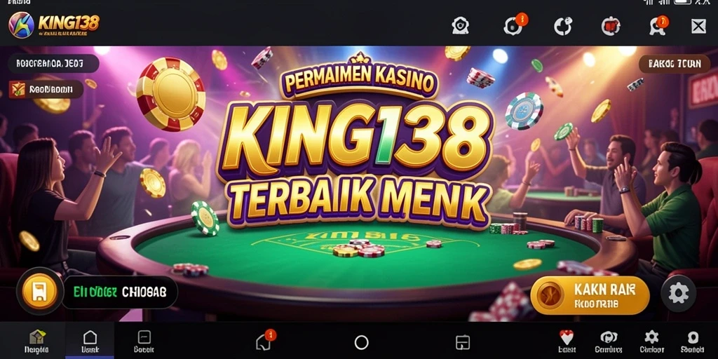 Screenshot utama KING138 menampilkan gameplay Kasino yang menarik.