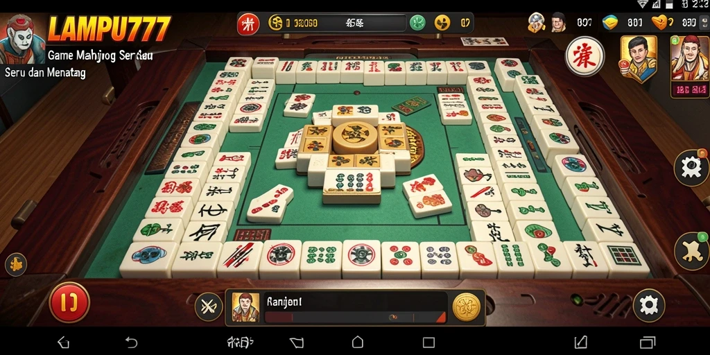 Tampilan screenshot LAMPU777 yang menunjukkan gameplay Mahjong.