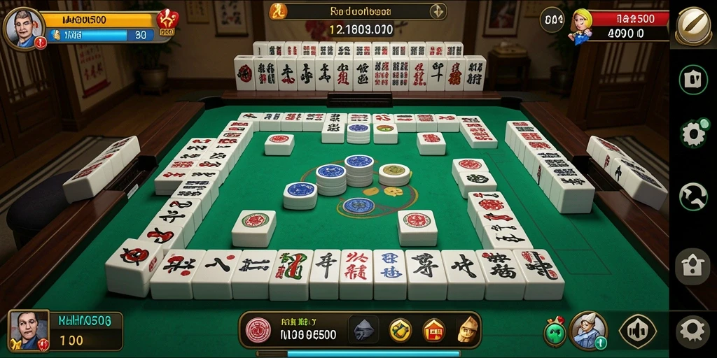 Tampilan gameplay menantang di MAHJONG500 dengan berbagai level strategis.