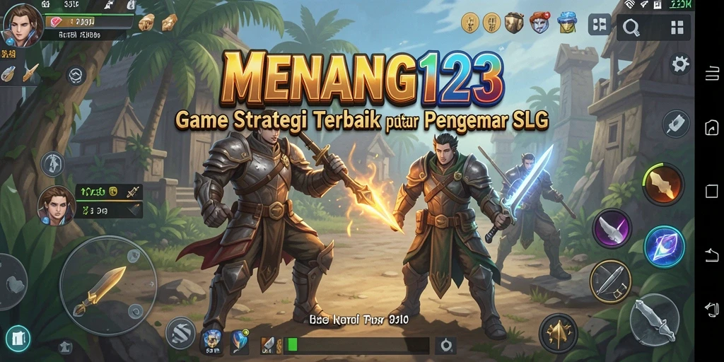 Tangkapan layar menunjukkan aksi strategis seru dalam MENANG123.