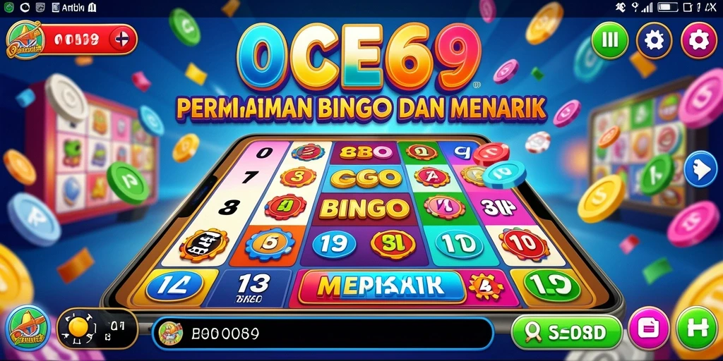 Tampilan gameplay OCE69 dengan suasana Bingo yang seru.