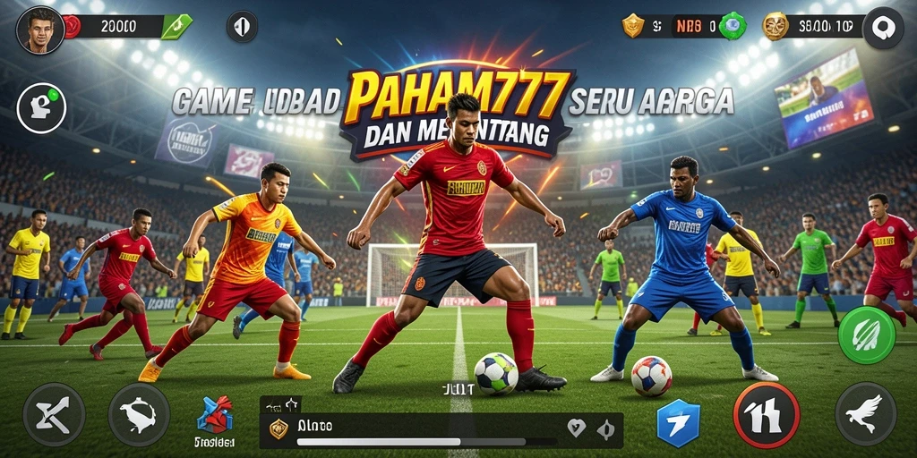 Screenshot utama PAHAM777 menampilkan gameplay penuh aksi olahraga.