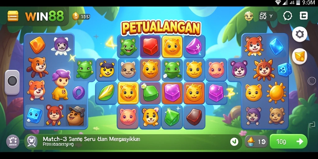 Tampilan gameplay seru dan penuh warna dari WIN88.
